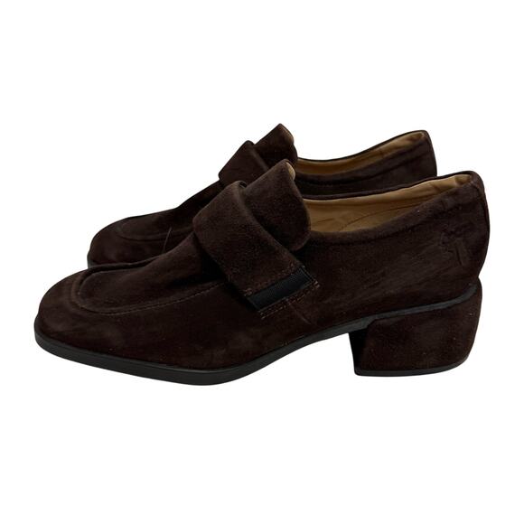 90s Vintage Ecco Women’s  Heels sz 8 (Euro 41) Chunky NWOT # Box M590 - Picture 1 of 9